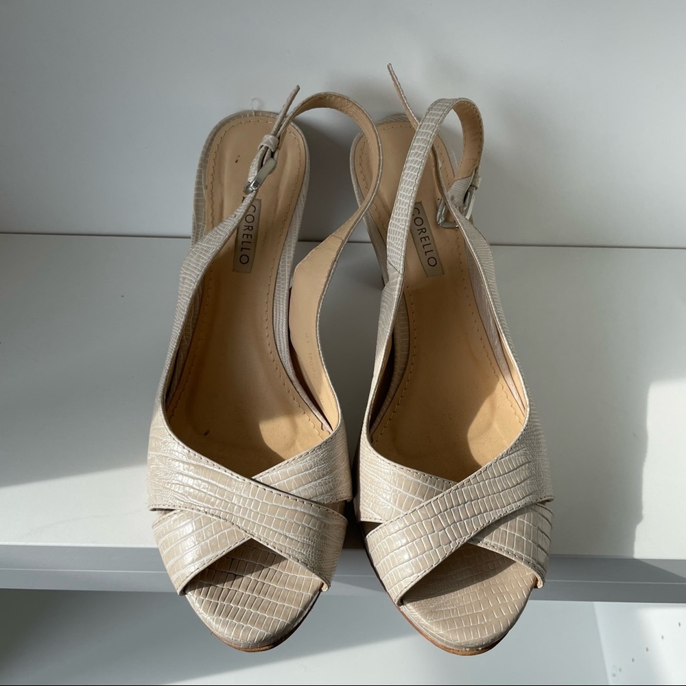 Corello. Beautiful 3” heel sandals. By top Brazilian shoe brand.